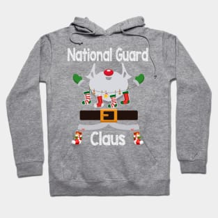 National Guard Claus Santa Christmas Costume Pajama Hoodie